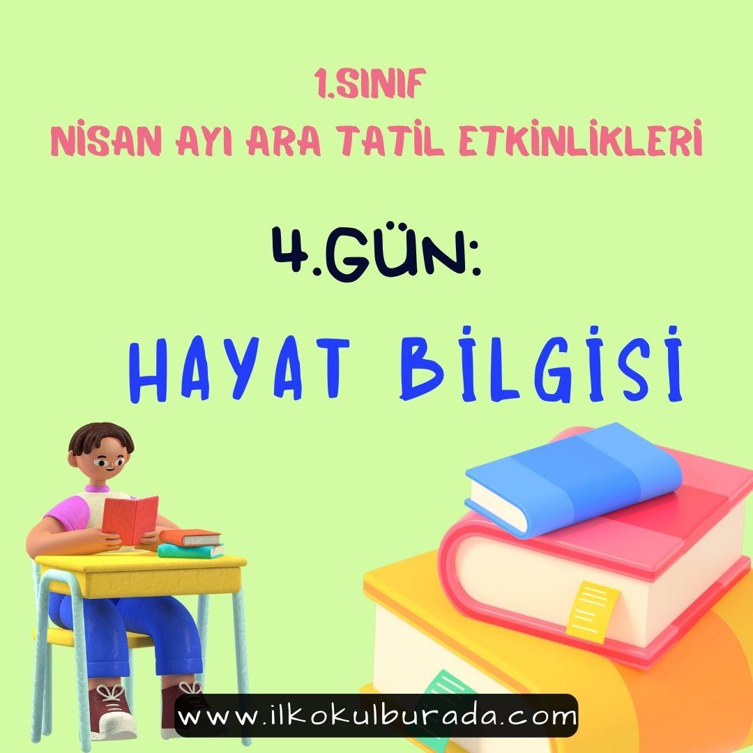 1.Sınıf Ara Tatil Hayat Bilgisi Değerlendirme Sınavı –4.Gün