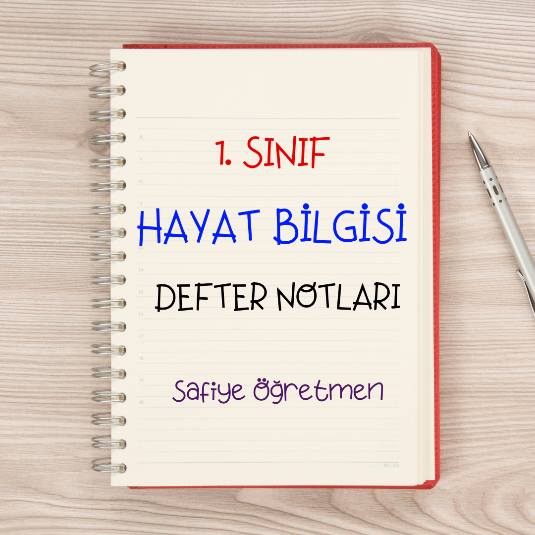 1. Sınıf Hayat Bilgisi Defter Notları