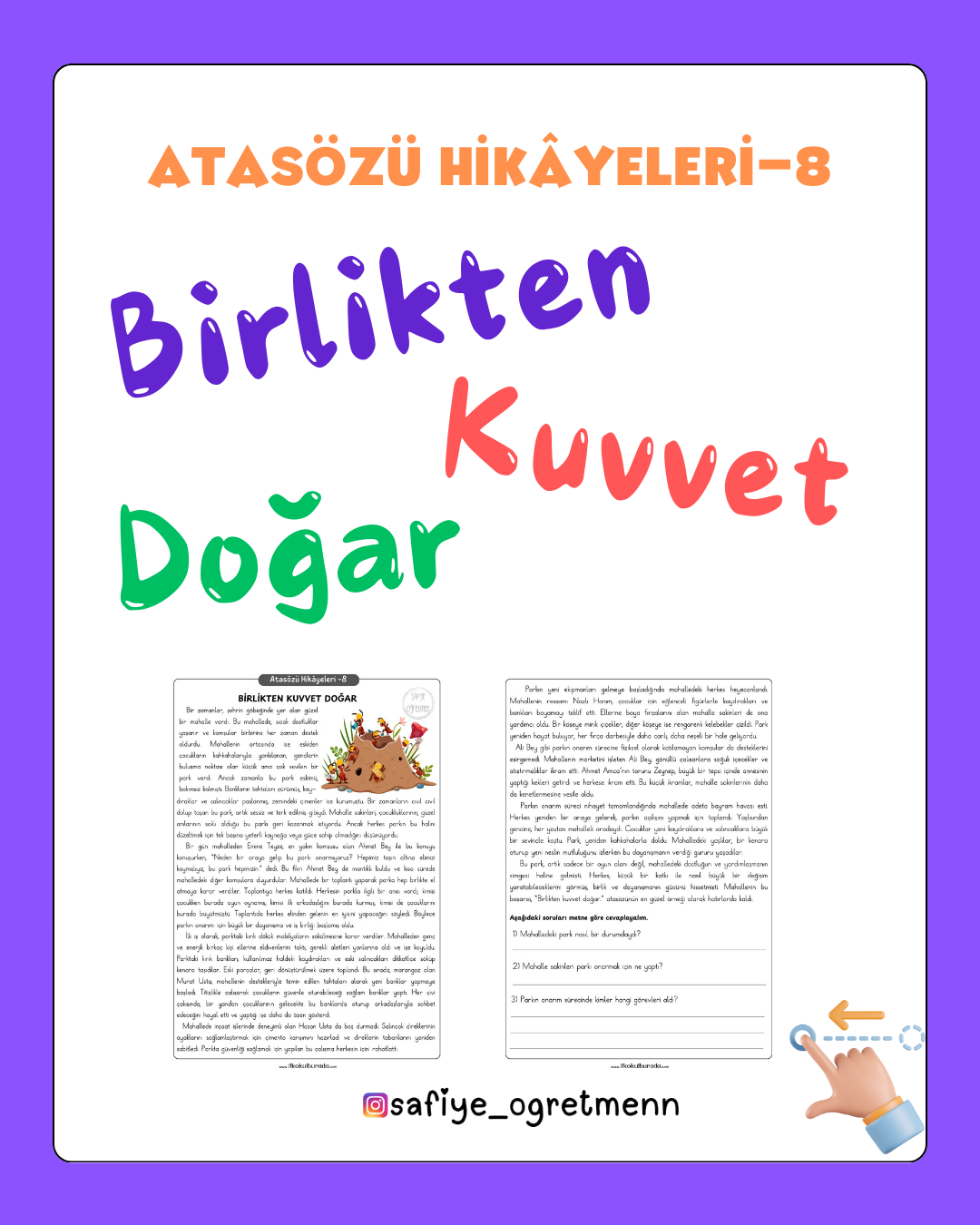 Atasözü Hikayeleri - Birlikten Kuvvet Doğar
