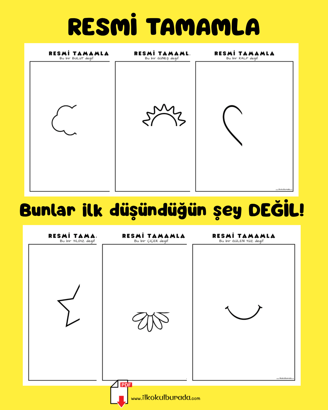 Resmi Tamamla - Yaratıcı Çizim Çalışmaları