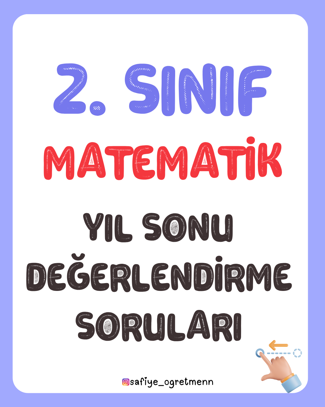 2.Sınıf Matematik - Sene Sonu Genel Değerlendirme Soruları