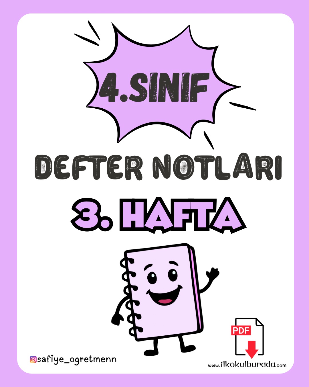 3️⃣. HAFTA