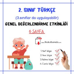 Türkçe Genel Değerlendirme Etkinliği- 6 sayfa