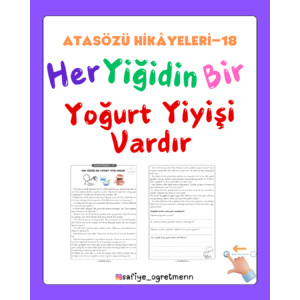 Atasözü Hikâyeleri - Her Yoğurdun Bir Yoğurt Yiyişi Vardır