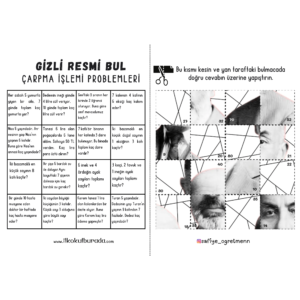 2.Sınıf Çarpma İşlemi Problemleri- Gizli Resmi Bul Yapboz Oyunu